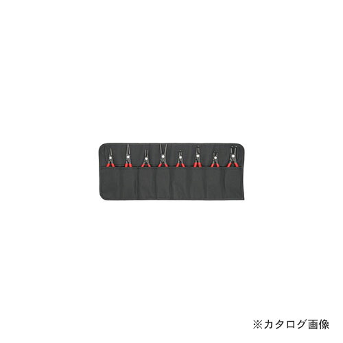 クニペックス KNIPEX 001958V02 精密スナップリングプライヤーセット 8本組