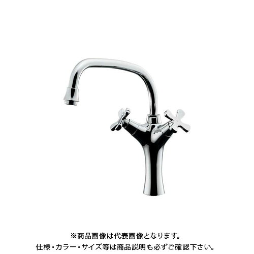 カクダイ 2ハンドル混合栓 150-420