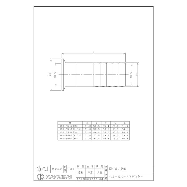 水配管用ホース 1m切売り 内径15.9mm 外径21.4mm