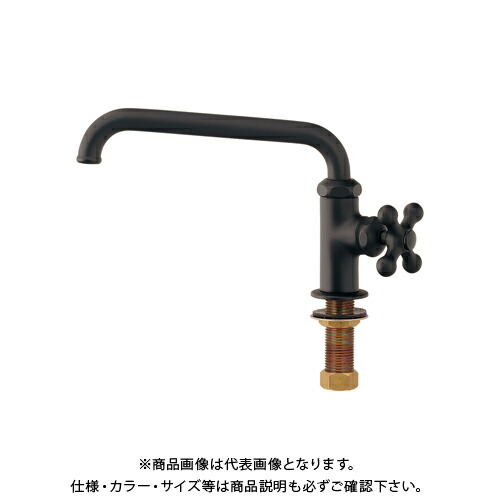 カクダイ KAKUDAI 700-767-D 立形自在水栓マットブラック 700-767-D