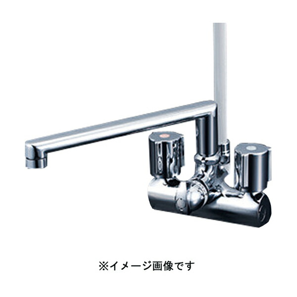 KVK デッキ一時止水付2ハンドルシャワー 寒冷地用 KF206ZGN
