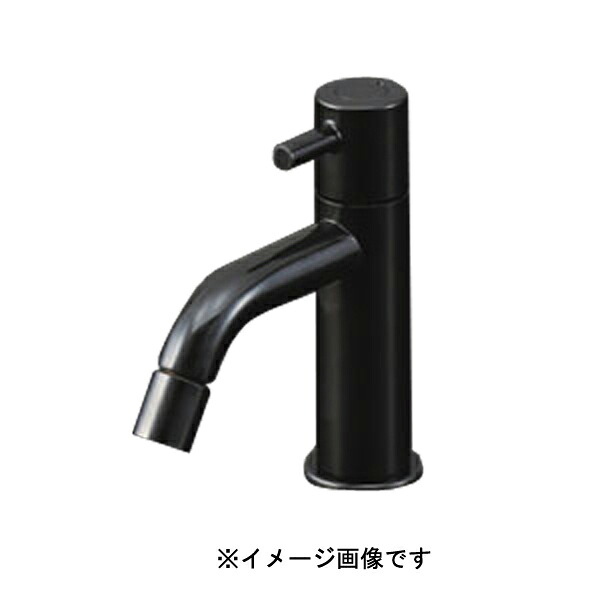 KVK 立水栓 (単水栓) 黒クロムめっき 給水専用 一般地・寒冷地共用 LFK612X-BK