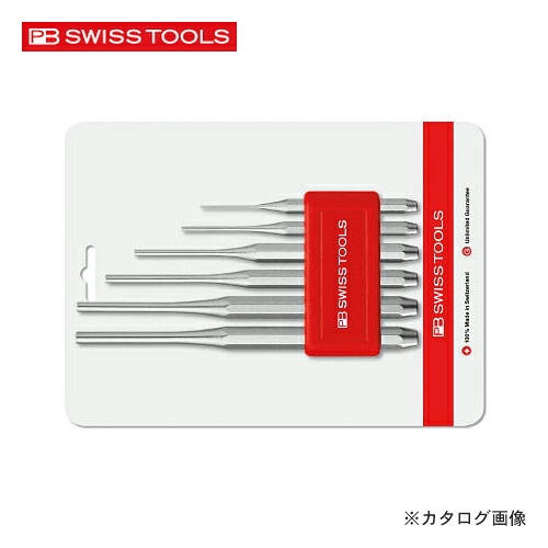PBスイスツールズ 平行ピンポンチ(八角胴)セット ホルダー付 750BCN｜KanamonoYaSan ＫＹＳ