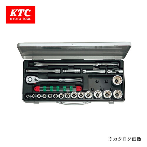KTC 12.7sq. ソケットレンチセット(21点) TB415BX｜KanamonoYaSan ＫＹＳ