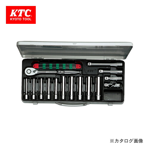 KTC 12.7sq. ディープソケットレンチセット(15点) 結核症4L10X
