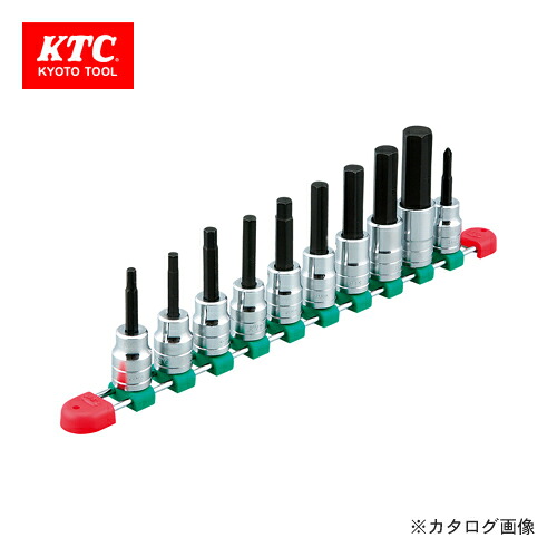 KTC 12.7sq.ヘキサゴンビットソケットセット(10コ組) TBT410H