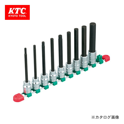KTC 12.7sq.ロングヘキサゴンビットソケットセット(9コ組) TBT4L09H 締付工具-DIY・工具