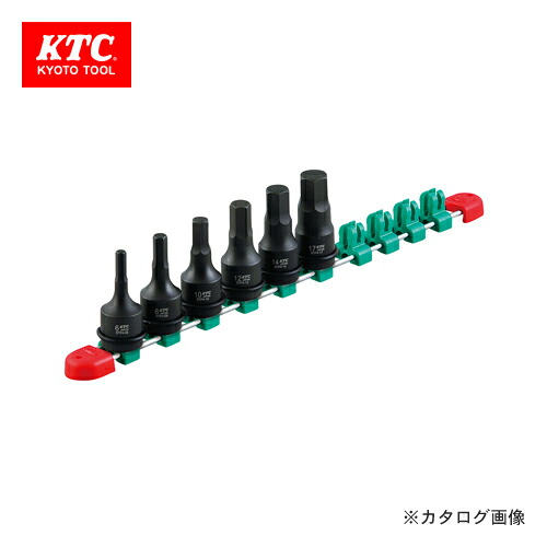 KTC 12.7sq. インパクトレンチ用ヘキサゴンレンチセット(6コ組) TBTP406P