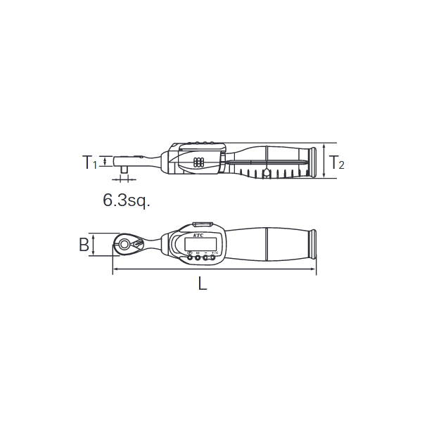 贈り物 京都機械工具(KTC) 6.3SQ 充電式 デジタルトルクレンチ