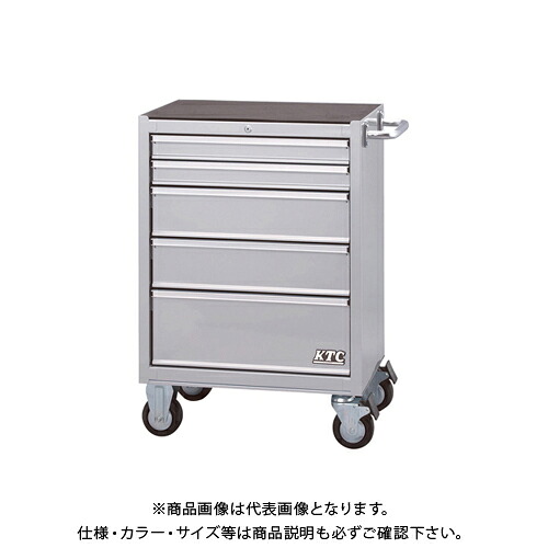 【送料別途】【直送品】KTC ローラーキャビネット(5段5引出し) シルバー 680×460×975 SKX3805S|KanamonoYaSan KYS