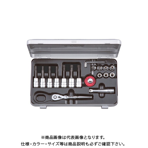 KTC 9.5sq.T型いじり止めトルクスビットソケット・E型トルクスレンチセット TBT319HTX｜KanamonoYaSan ＫＹＳ