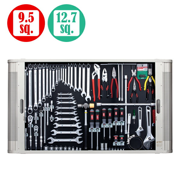 【貨物輸送別途】【直送品】KTC MK93 メカニキット (四輪車確保向け) [79点] しろがね色 MK93