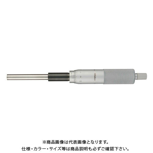 ミツトヨ Mitutoyo マイクロメーターヘッド(標準型) ストレートステム 平面 ラチェット付 (151-256) MHH1-50｜KanamonoYaSan ＫＹＳ