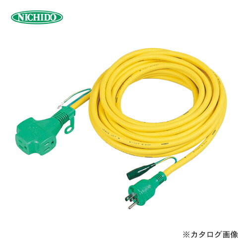 【お買い得】日動加工 トリプルポッキン 地びた付 極太ホンブルグ帽電話線取りひろげる吊りひも20m 黄味がかった PPT-20E-Y
