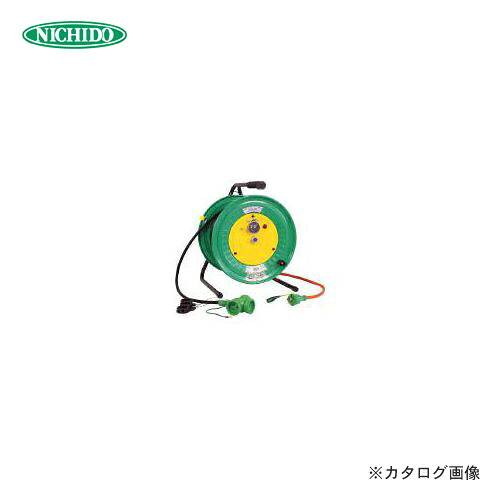 日動工業 電工ドラム 防雨防塵型びっくリール100V アース付 30m RBW-E30S|KanamonoYaSan KYS