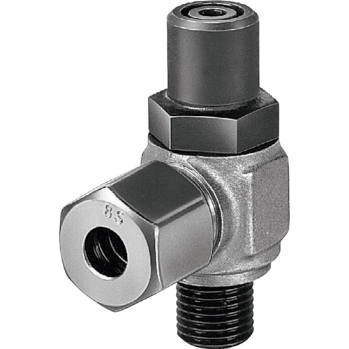 【送料別途】【直送品】ROEMHELD 流量制御弁 スイベル型流量絞り弁 G1/4 タイプB 9208182