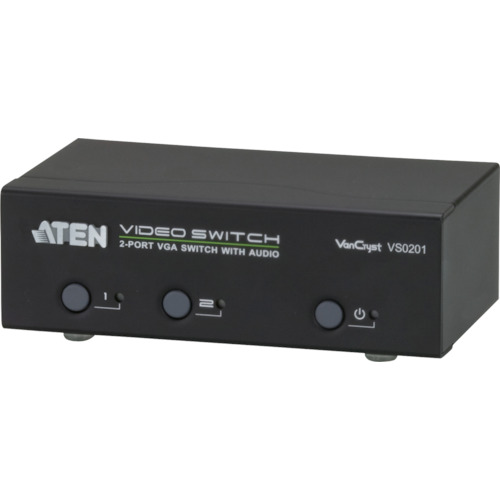 ATEN 映像媒体うつり変わり機 VGA / 2インプット / 1最終生産物 / オーディオ VS0201