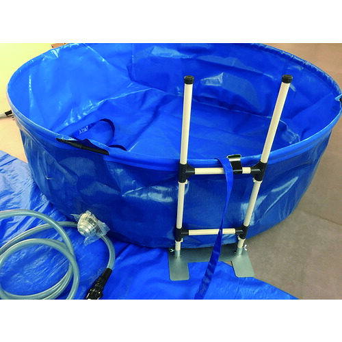 【送料別途】【直送品】タイヨー 除染テント用給水・排水兼用組立式水槽 1000L TKW-1000