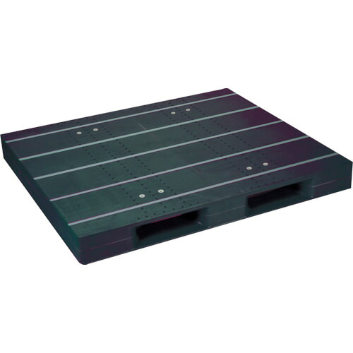 【送料別途】【直送品】NPC プラスチックパレットZD-1315E-RR 片面二方差し 黒 ZD-1315E-RR-BK|KanamonoYaSan KYS