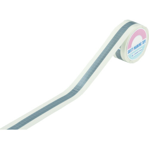 緑十字 高輝度蓄光+再帰反射ラインテープ レフナス-501 50mm幅×10m 屋内用 PET 072002