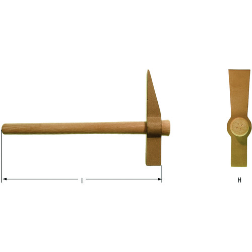 Ampcoスイス 防爆ハンマー 煉瓦 頭長165mm 頭径25mm 質量789g FN0600B|KanamonoYaSan KYS