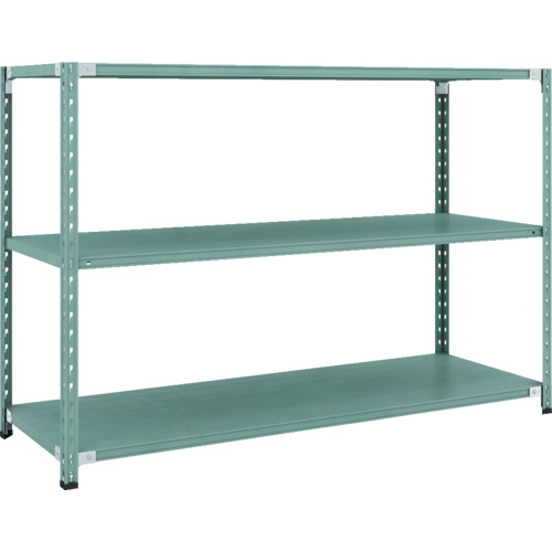 【送料別途】【直送品】TRUSCO CB型セミボルトレス軽量棚 1800X600XH1200 3段 グリーン CB-4663-GN