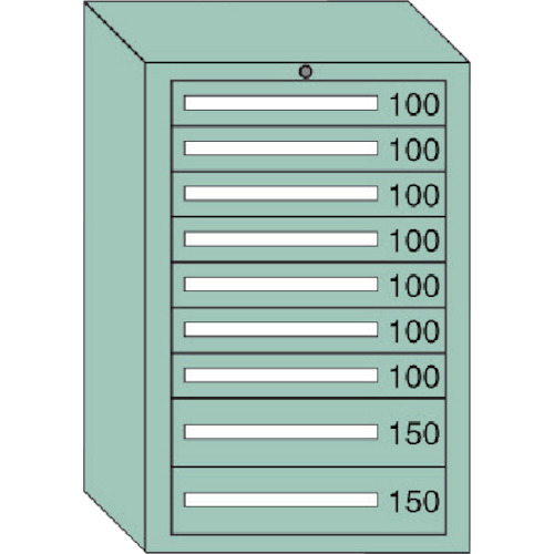 【送料別途】【直送品】OS 中量キャビネット 間口693×奥行557×高さ1081mm 6-1012