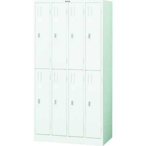 【貨物輸送別途】【直送品】TRUSCO うしろ押し錠ロッカー 8人用 900X515XH1790 W色 WPL87