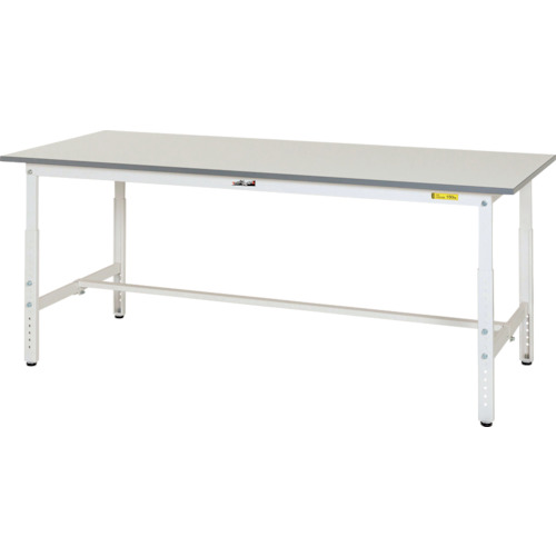 【送料別途】【直送品】ヤマテック ワークテーブル150シリーズ高さ調整タイプW1500×D600×H600~900 SUPA-1560-WW
