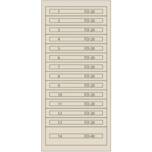 【送料別途】【直送品】ヴィドマー ファインキャビネットFC-300U-IV(塗装色:アイボリー) FC-300U-IV