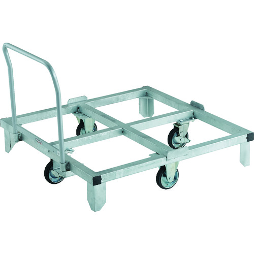 【送料別途】【直送品】TRUSCO パレット台車 1100X1100用 ハンドル付 PRC-1111H