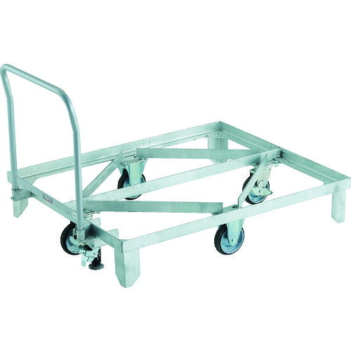 【送料別途】【直送品】TRUSCO ネットパレット台車 1012用 Lストッパー付 ハンドル付 RBPC-1012HS