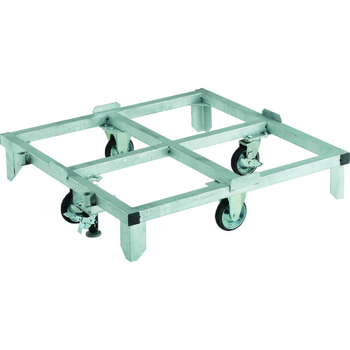【送料別途】【直送品】TRUSCO パレット台車 1100X1100用 Lストッパー付 PRC-1111S