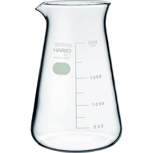 HARIO コニカルビーカー 目安目盛付 2000ml CB-2L-SCI