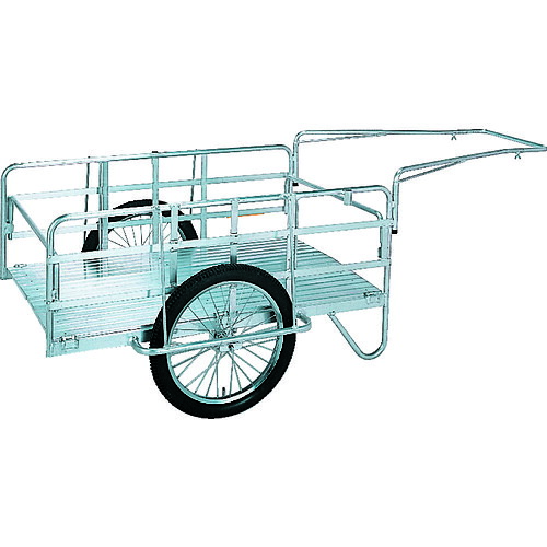 【送料別途】【直送品】昭和 アルミ折畳みリヤカー 積載面(長さ&times;幅)1200&times;80mm ノーパンクタイヤ NS8-A2｜KanamonoYaSan ＫＹＳ