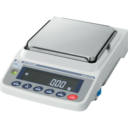 【送料別途】【直送品】A&D 防塵・防水型校正用分銅内蔵汎用天びん GX-6002AWP GX-6002AWP