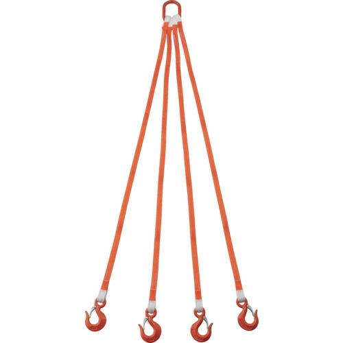 TRUSCO 4本吊ベルトスリングセット 25mm幅X2m 吊り角度60&deg;時荷重2.58t(最大使用荷重3t) G25-4P20-2.58｜KanamonoYaSan ＫＹＳ