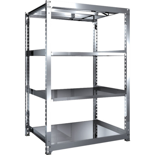 【貨物輸送別途】【直送品】TRUSCO ステンレス鋼棚 SM3型 1200X921XH1800 4段 単体 SM3-6494