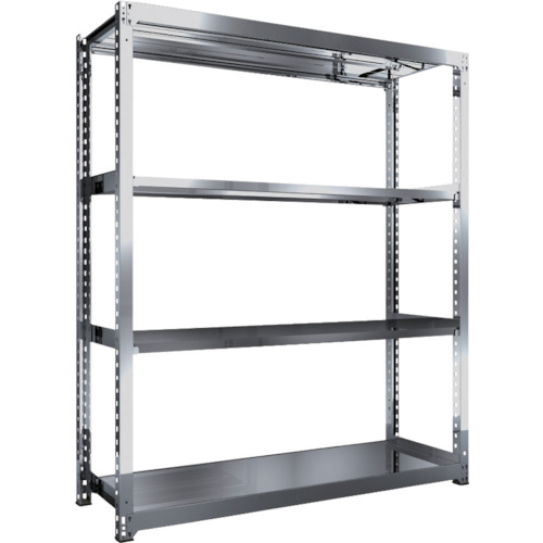 【貨物輸送別途】【直送品】TRUSCO ステンレス鋼棚 SM3型 1800X571XH2100 4段 単体 SM3-7664