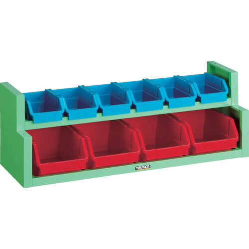 【送料別途】【直送品】TRUSCO コンテナラックセット 875&times;285&times;310 TC-200N｜KanamonoYaSan ＫＹＳ
