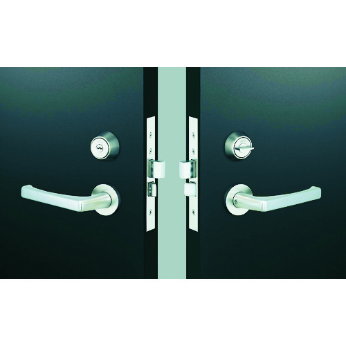 MIWA レバーハンドル錠 LA20-1 シリンダーU9バックセット64mmケース深さ82mm扉厚33~42mm TRLA20-1|KanamonoYaSan KYS