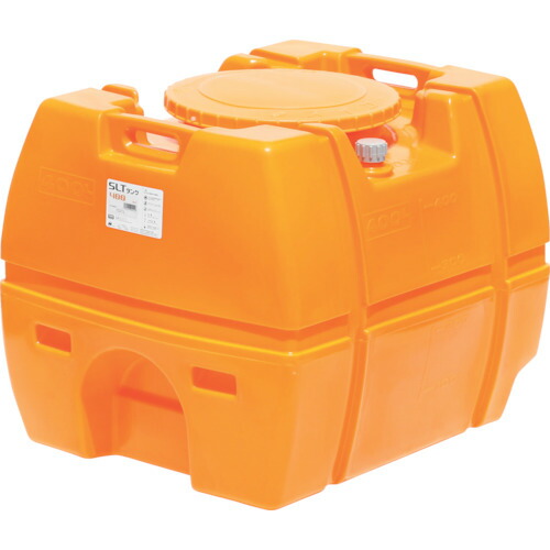 【貨物輸送別途】【直送品】スイコー スーパーローリータンク 400L オレンジ色 (フタ含む) SLT-400