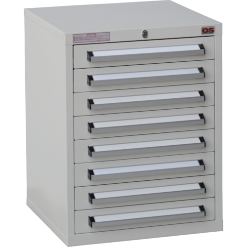 【送料別途】【直送品】OS ミゼットキャビネット 間口418×奥行407×高さ543mm ライトグレー M8-3G|KanamonoYaSan KYS
