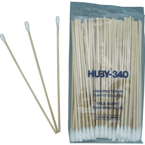 【送料別途】【直送品】HUBY HUBY 6インチ 工業用綿棒(先端砲弾型/木軸) (20000本入) CA-006｜KanamonoYaSan ＫＹＳ