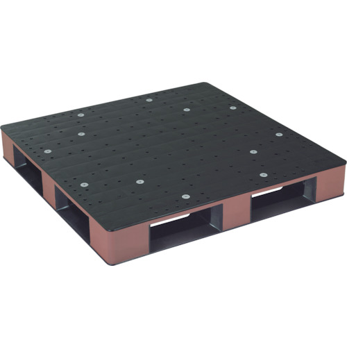 【送料別途】【直送品】リス リサイクルパレット 567365 片面四方差しBK/BR 黒 HB-D4-1111SC BK/BR:BK