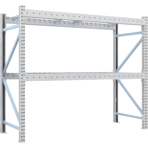 【送料別途】【直送品】TRUSCO 重量パレットラック1トン2300×900×H2000単体 2段 1D-20B23-09-2|KanamonoYaSan KYS