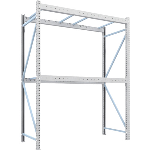 【送料別途】【直送品】TRUSCO パレットラック1トン用2300X1000XH3000 2段 単体 1D-30B23-10-2｜KanamonoYaSan ＫＹＳ