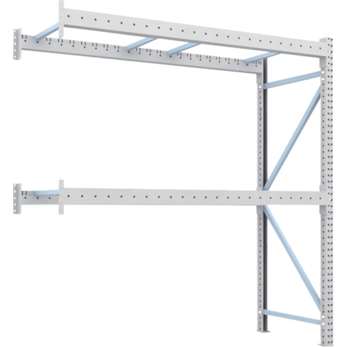 【送料別途】【直送品】TRUSCO 重量パレットラック2トン2300×900×H2500連結 2段 2D-25B23-09-2B|KanamonoYaSan KYS