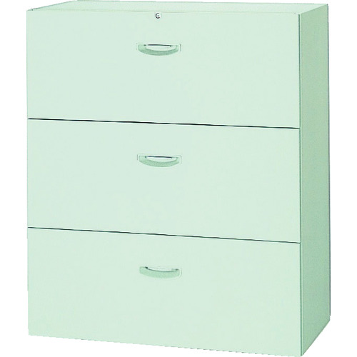 【送料別途】【直送品】ナイキ 書庫“NWタイプ” ファイル引出し 3段 899×450×1050 NW-0911S-3-AW