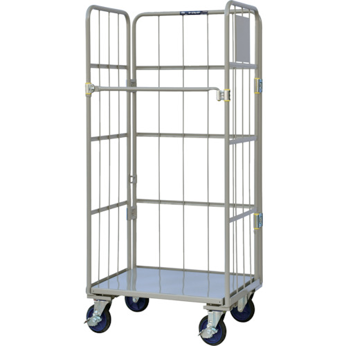 【送料別途】【直送品】ワコー 床板スチール製カゴ車 800×600×1700 WK4-80|KanamonoYaSan KYS